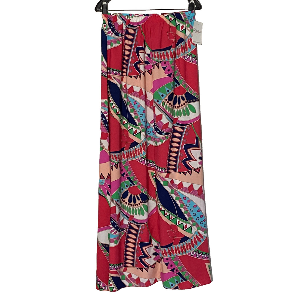 Newbury Kustom Skirt Womens Size Small Coral New Maxi